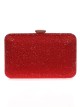Clutch fiesta pedrería rojo