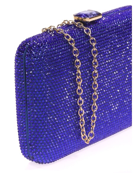 Clutch fiesta pedrería azulon