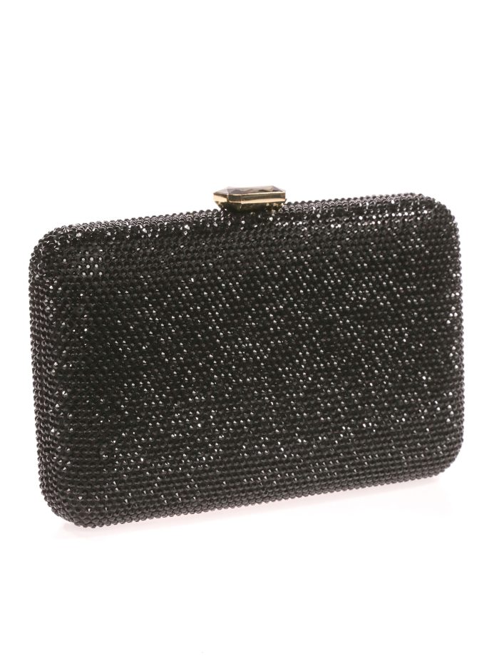 Clutch fiesta pedrería negro