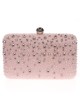 Clutch fiesta pedrería rosa
