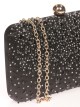 Clutch fiesta pedrería negro