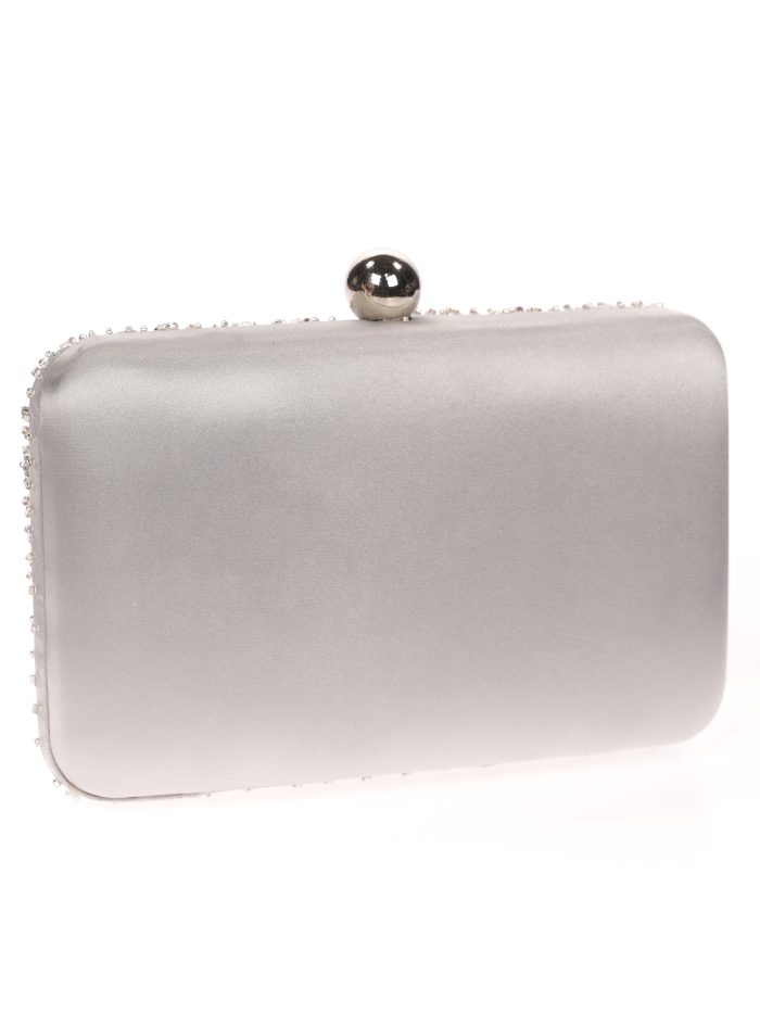 Clutch festa strass argento