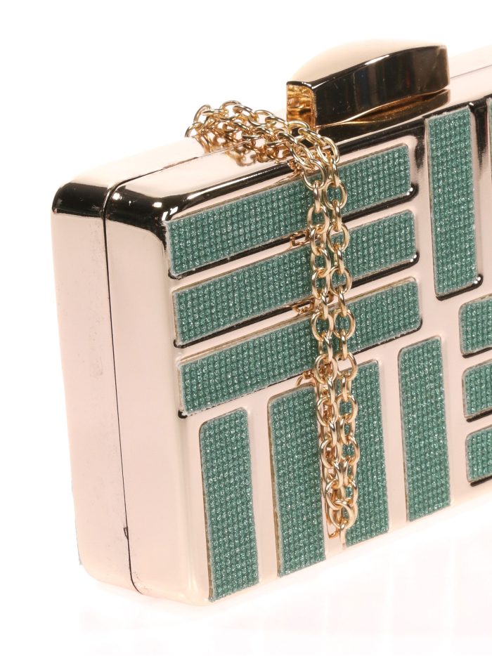 Clutch fiesta glitter verde