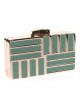 Clutch with glitter verde
