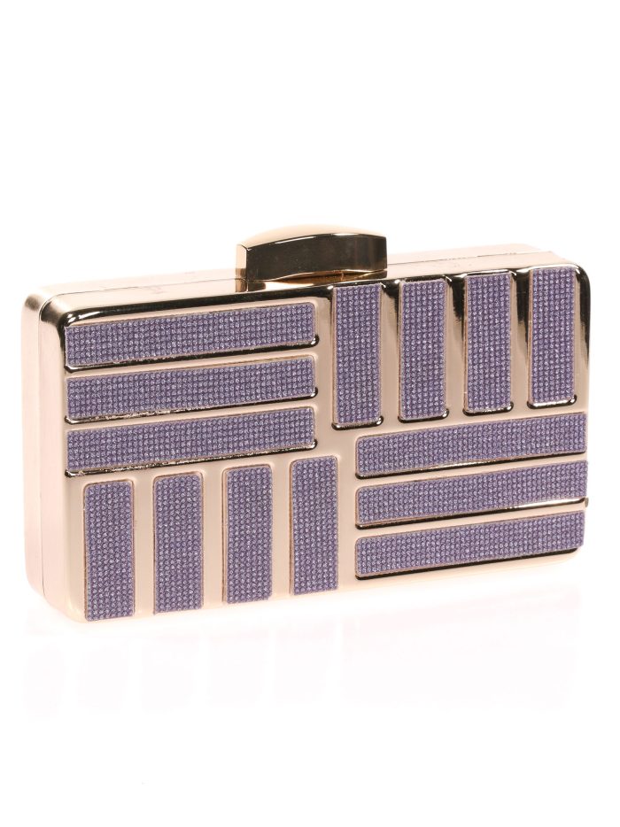 Clutch fiesta glitter morado