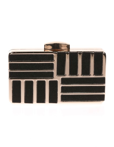 Clutch with glitter negro