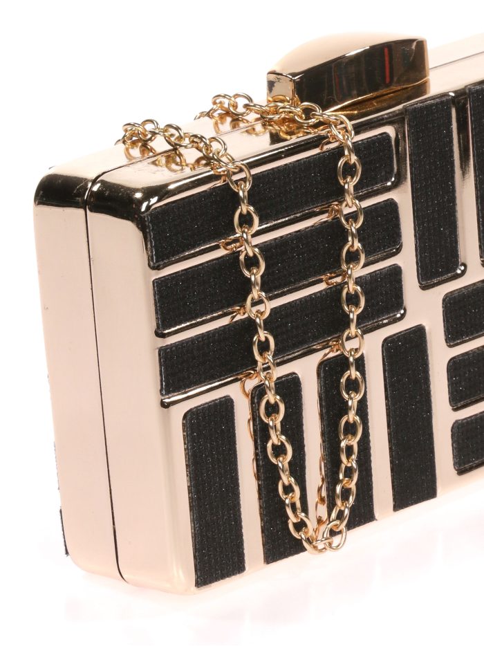 Clutch fiesta glitter negro