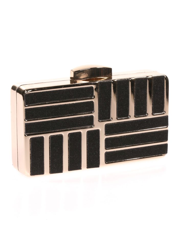 Clutch fiesta glitter negro