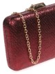 Clutch fiesta metalizado granate