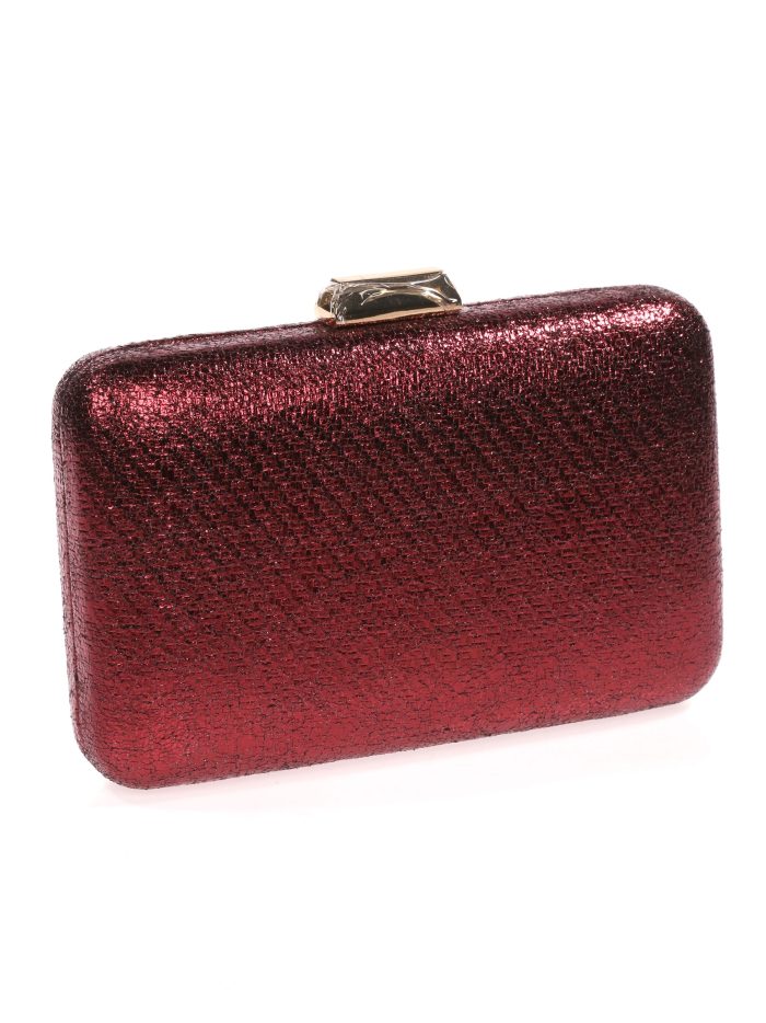 Clutch fiesta metalizado granate