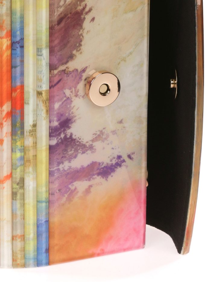 Cartera fiesta nácar multi-oro