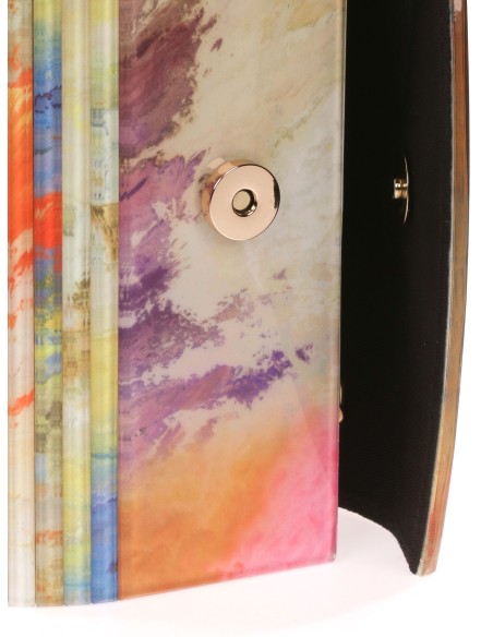 Cartera fiesta nácar multi-oro