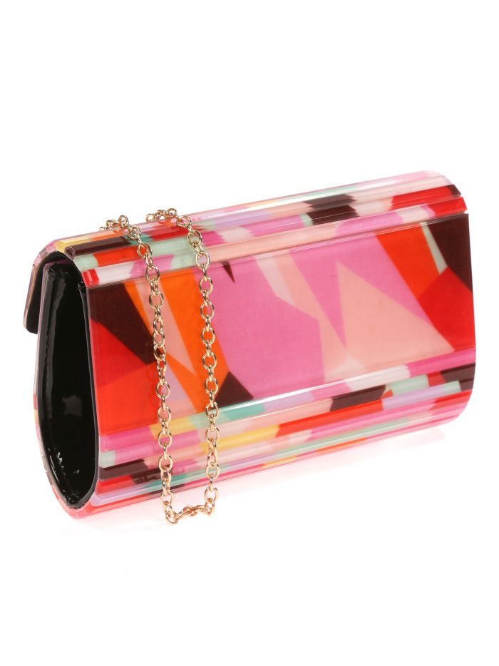 Cartera fiesta nácar fucsia