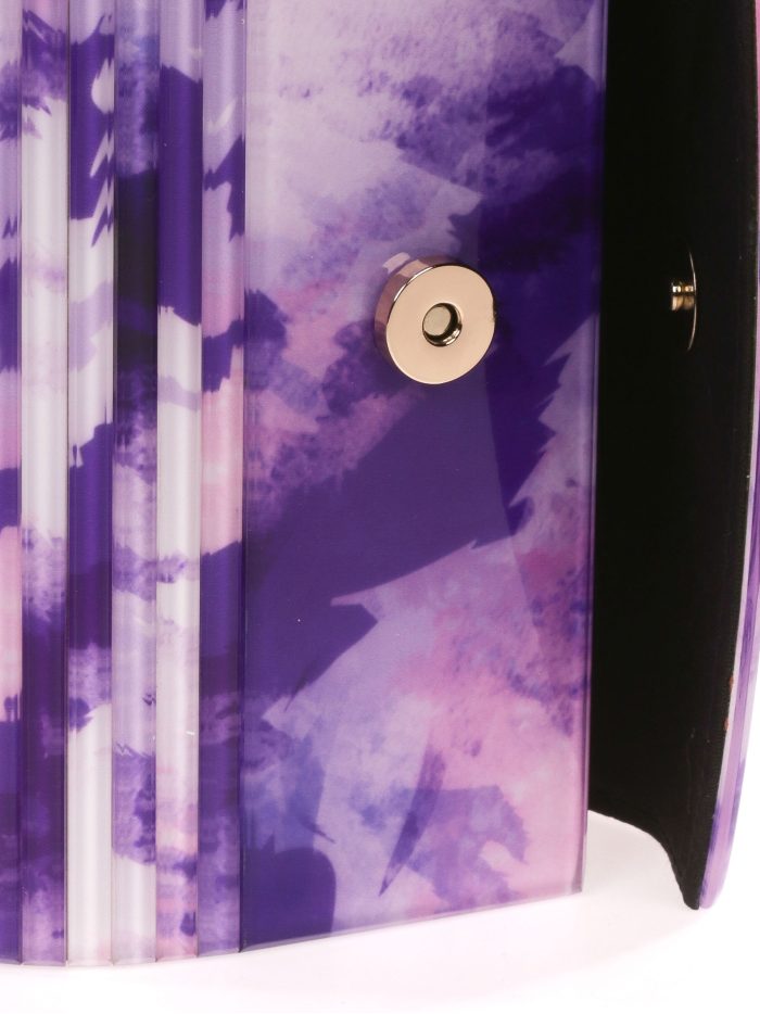 Cartera fiesta nácar lila