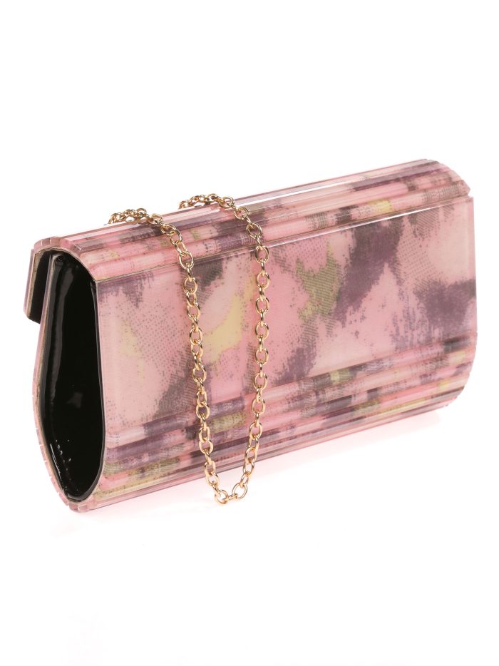 Cartera fiesta nácar coral