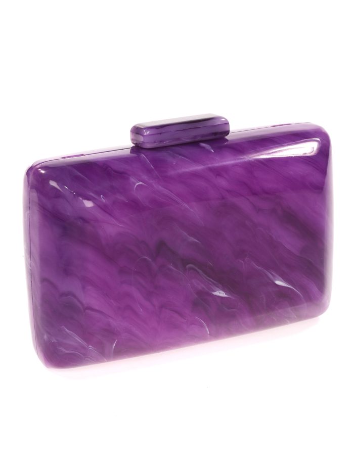 Clutch fiesta nácar morado