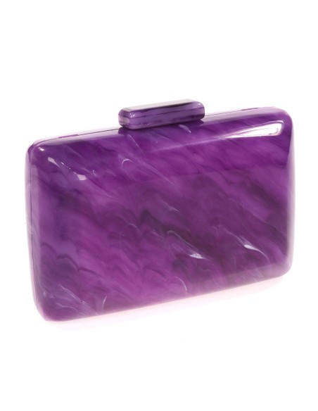 Clutch fiesta nácar morado