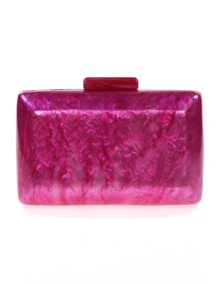 Clutch fiesta nácar fucsia