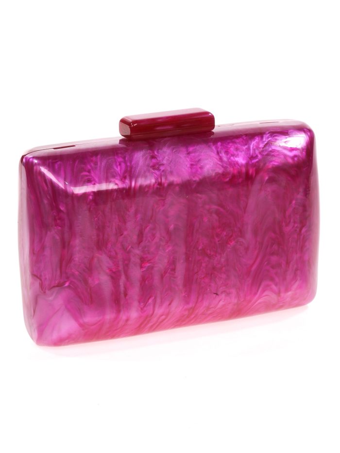 Clutch fiesta nácar fucsia