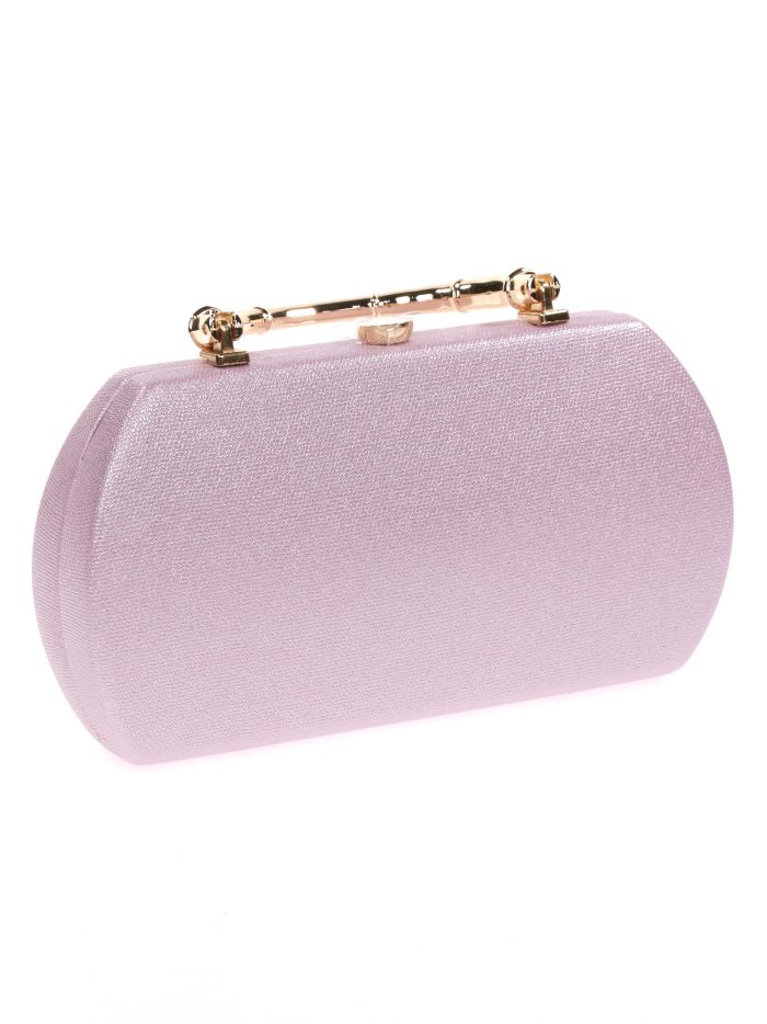 Lila metallische Partytasche