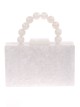 Clutch fiesta nácar detalle asa ivory
