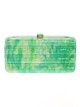 Clutch fiesta nácar verde