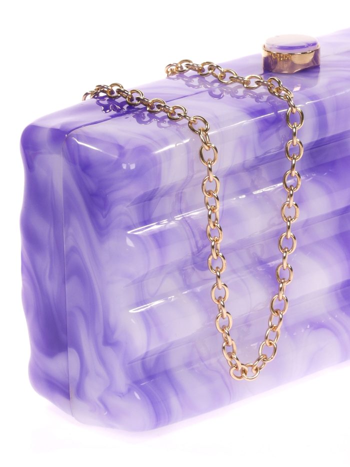 Clutch fiesta nácar violeta