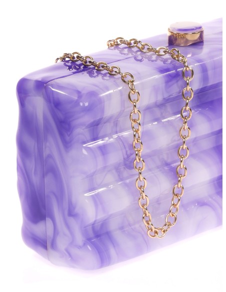 Clutch fiesta nácar violeta