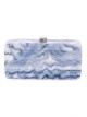 Clutch fiesta nácar azul-marino