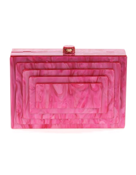 Clutch fiesta nácar buganvilla