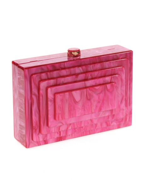 Clutch fiesta nácar buganvilla