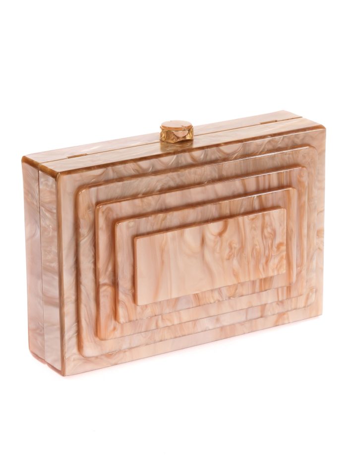 Clutch fiesta nácar oro-claro