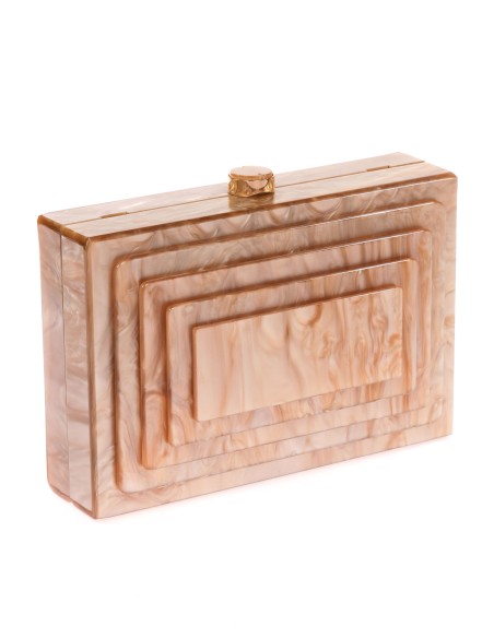 Clutch fiesta nácar oro-claro