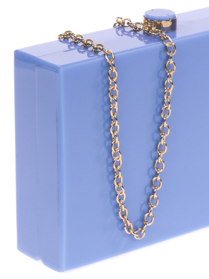 Clutch fiesta nácar celeste