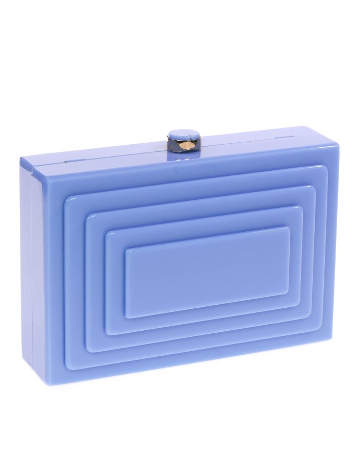 Clutch fiesta nácar celeste