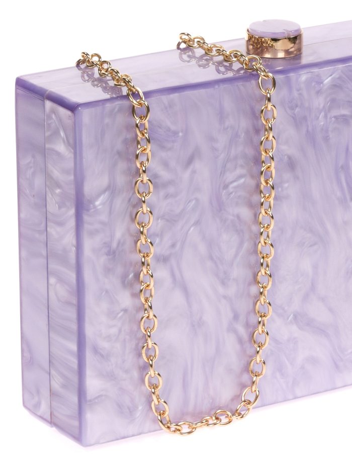 Clutch fiesta nácar violeta