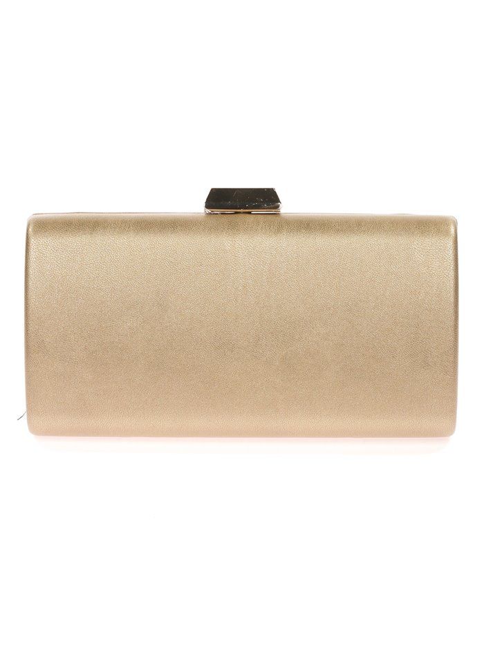 Faux leather clutch oro
