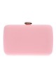 Clutch fiesta detalle metálico rosa