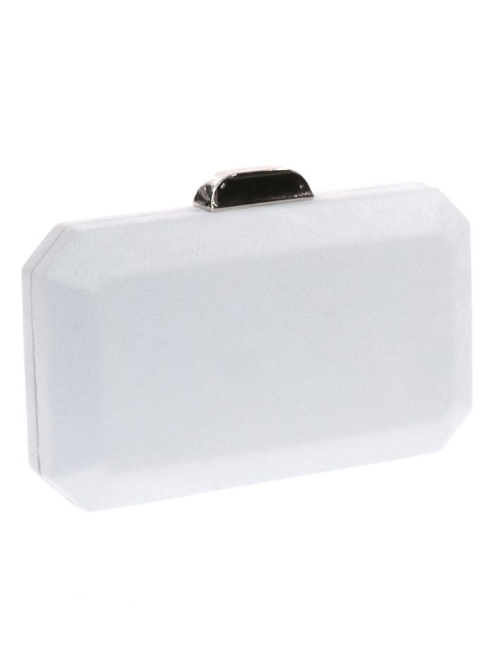 Clutch fiesta antelina azul-celeste