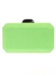 Clutch fiesta antelina verde-manzana