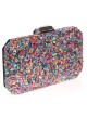 Clutch fiesta raso pedrería multi