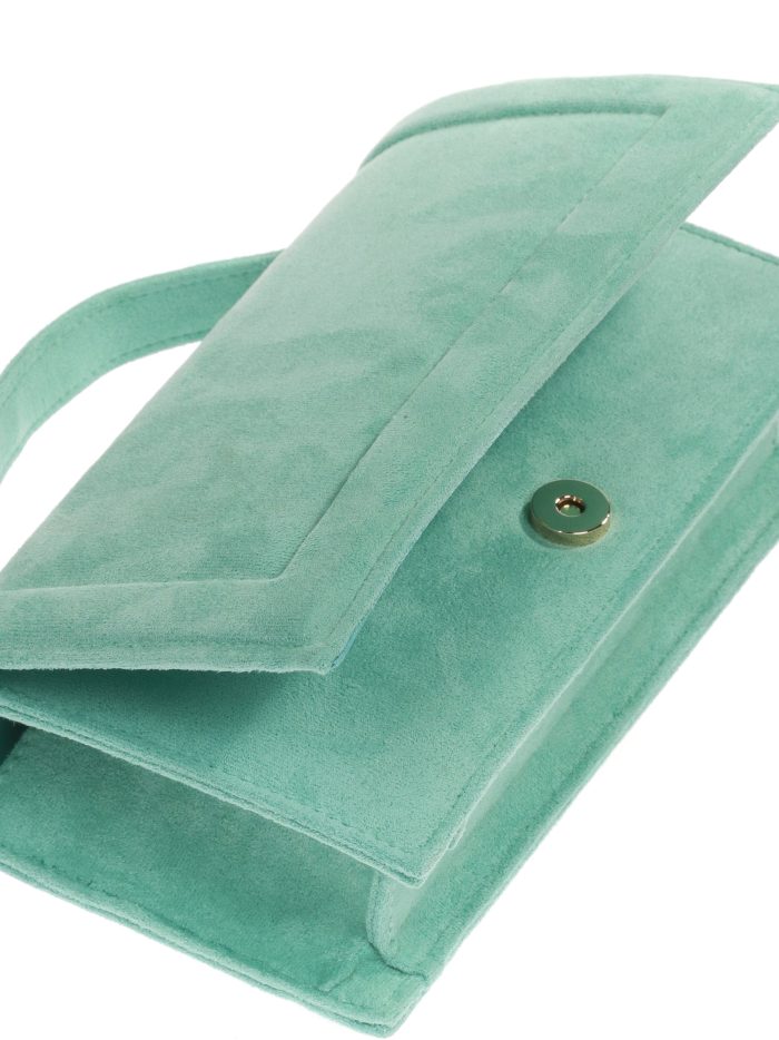 Mini citybag fiesta antelina verde-agua