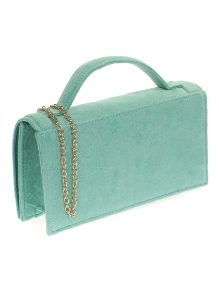 Mini citybag fiesta antelina verde-agua