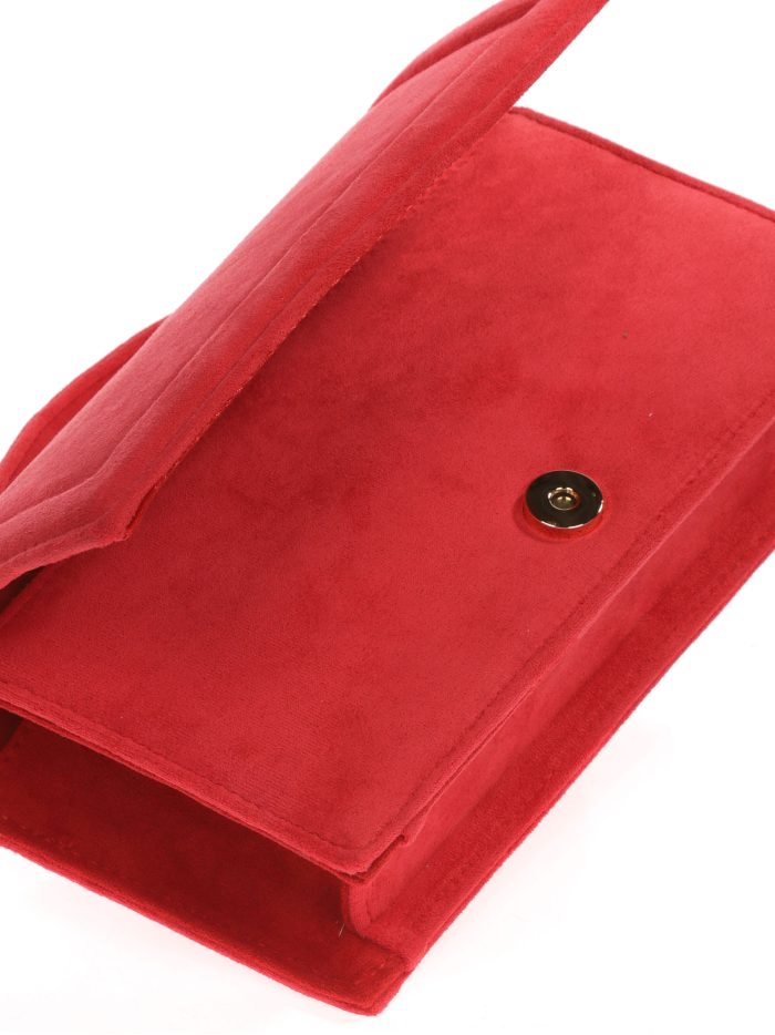 Mini citybag festa camurça vermelho