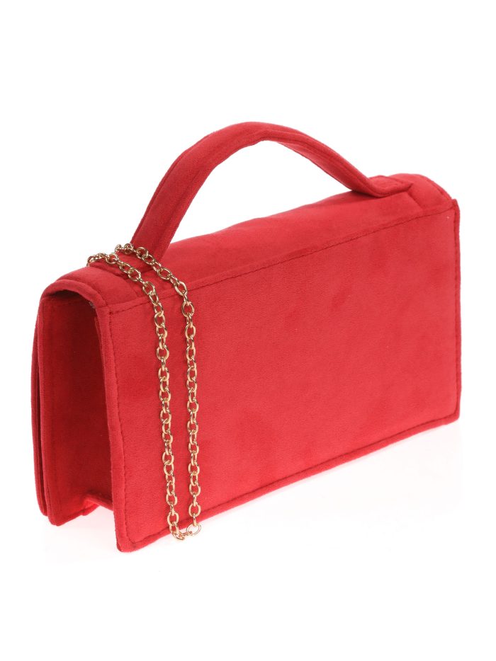Mini citybag festa camurça vermelho