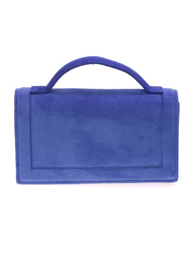 Suede effect mini citybag azulon