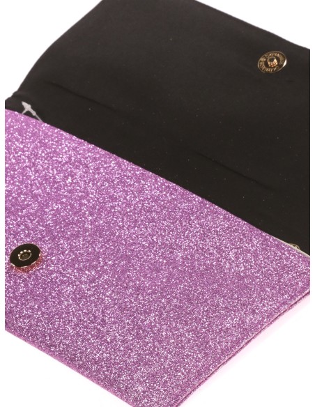 Cartera fiesta pedrería lila