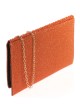 Cartera fiesta pedrería naranja