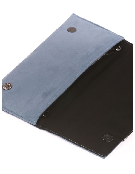 Cartera fiesta antelina azul-bb