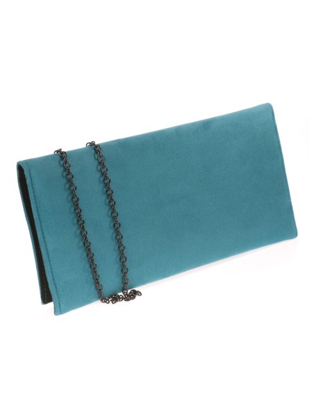 Cartera fiesta antelina esmeralda